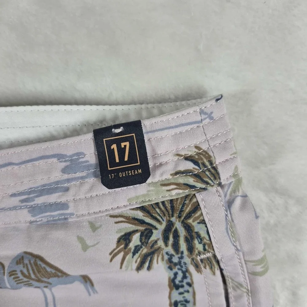 Roark Chiller Board Shorts Men's 31 Beach Pool Flamingo Sailboats Casual NWOT - Picture 6 of 8